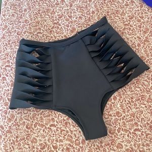 Sexy side slit bikini bottoms